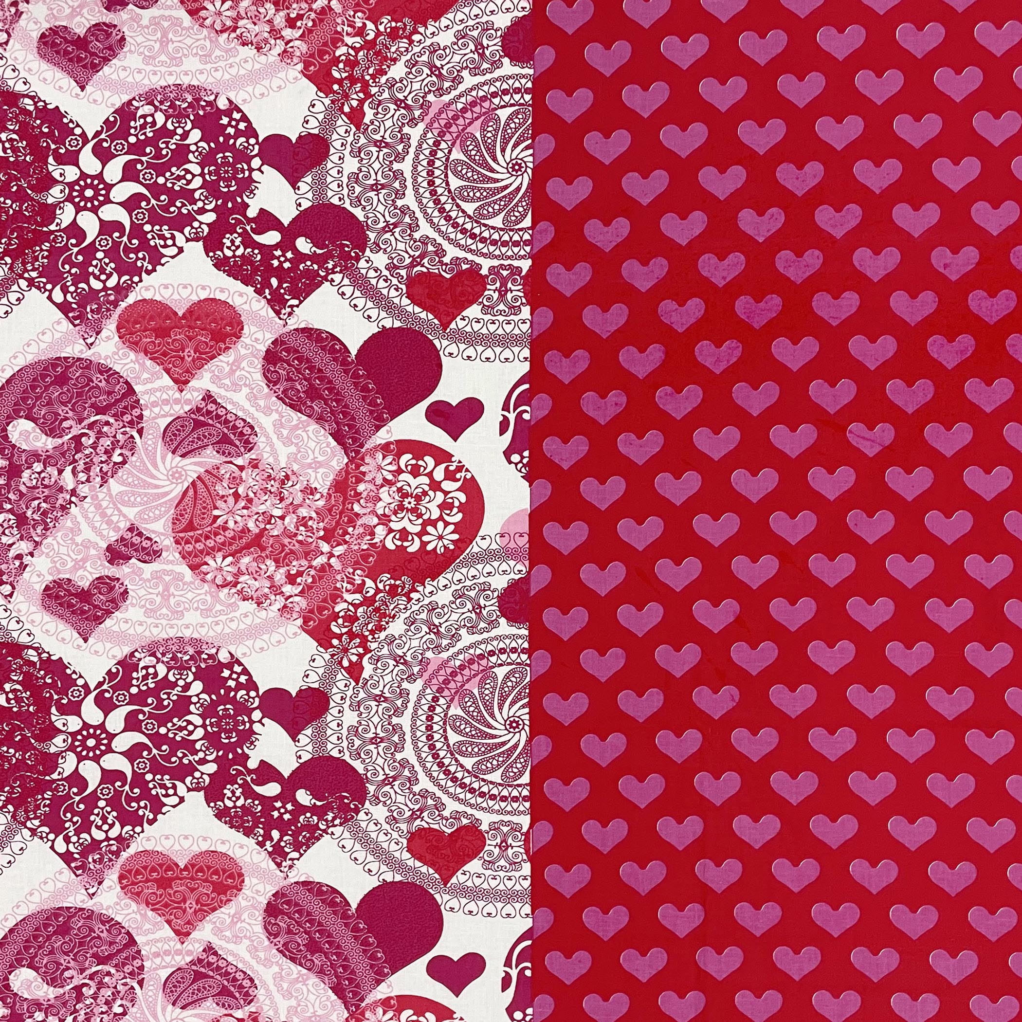 Blushing Hearts - 160TC Pure Cotton Double Queen (90x100 Inches)