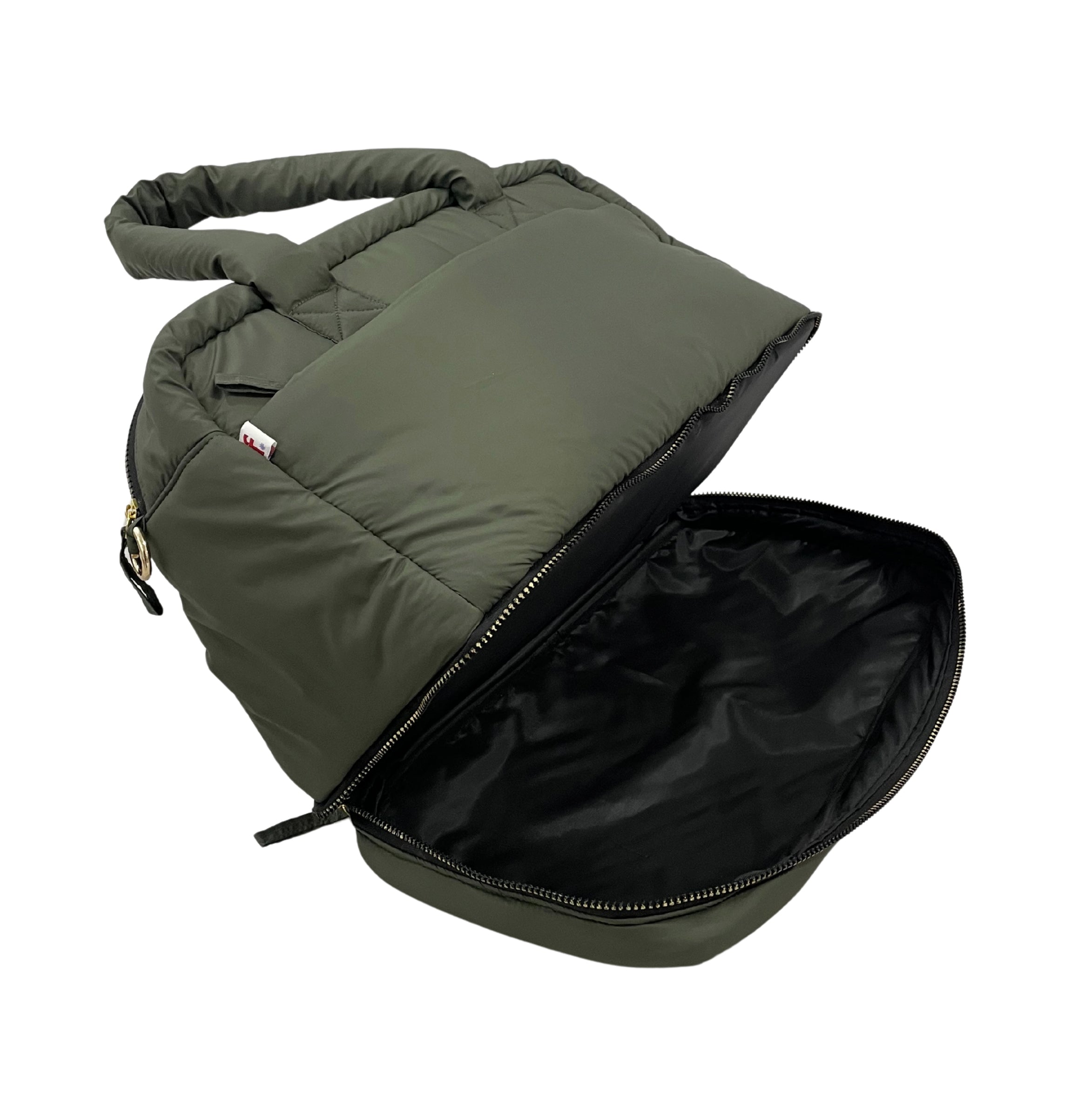 Puffer Overnighter Unisex Olive Duffel Bag