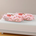 Premium 6 Pcs Pure Cotton Quilted Diwan Set – Pink Floral Design