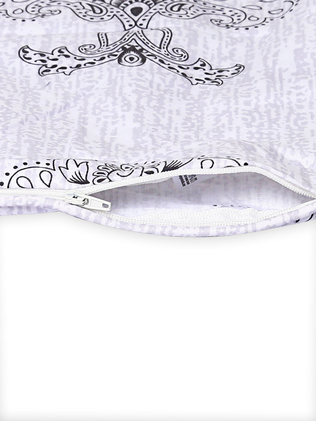 Premium 6 Pcs Pure Cotton Quilted Diwan Set – Beige Ethnic Motif Design