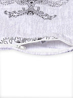 Premium 6 Pcs Pure Cotton Quilted Diwan Set – Beige Ethnic Motif Design