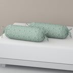 Premium 6 Pcs Pure Cotton Quilted Diwan Set – Green Motif Design