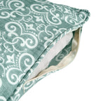 Premium 6 Pcs Pure Cotton Quilted Diwan Set – Green Motif Design