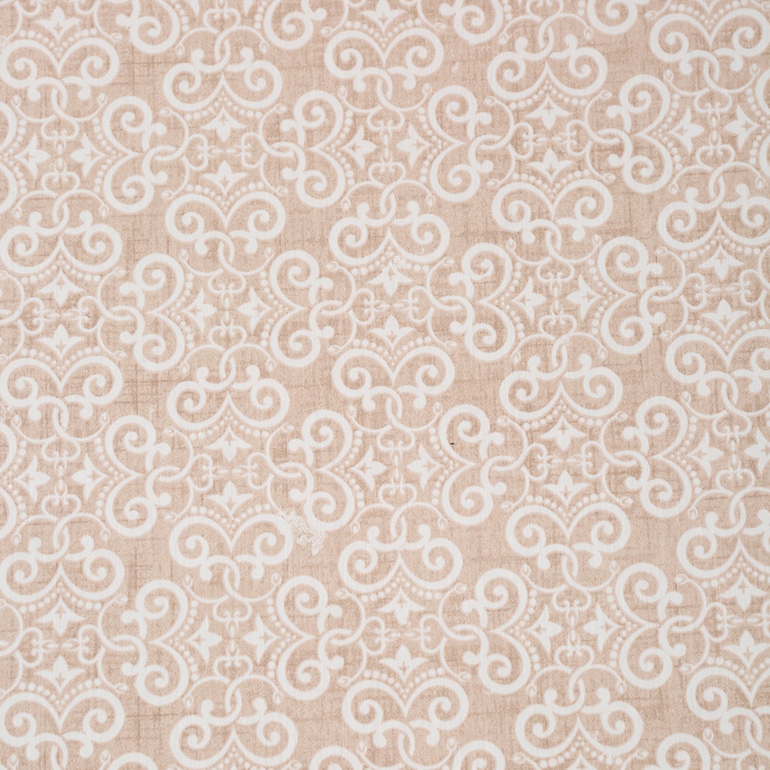 Premium 6 Pcs Pure Cotton Quilted Diwan Set – Beige Motif Design