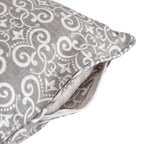 Premium 6 Pcs Pure Cotton Quilted Diwan Set – Grey Motif Design