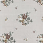 Premium 6 Pcs Pure Cotton Quilted Diwan Set – Beige Floral Design