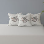 Premium 6 Pcs Pure Cotton Quilted Diwan Set – Grey Floral Design