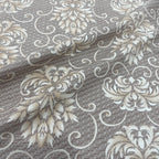 Premium 6 Pcs Quilted Diwan Set with 100% Cotton Fabric – Classic Grey abstract