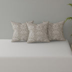 Premium 6 Pcs Quilted Diwan Set with 100% Cotton Fabric – Classic Grey abstract