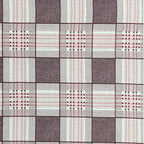 Swayam Checked Printed Cotton Diwan Set - Brown & Beige