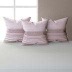 Swayam Striped Printed Cotton Diwan Set - Soft Blush Pink