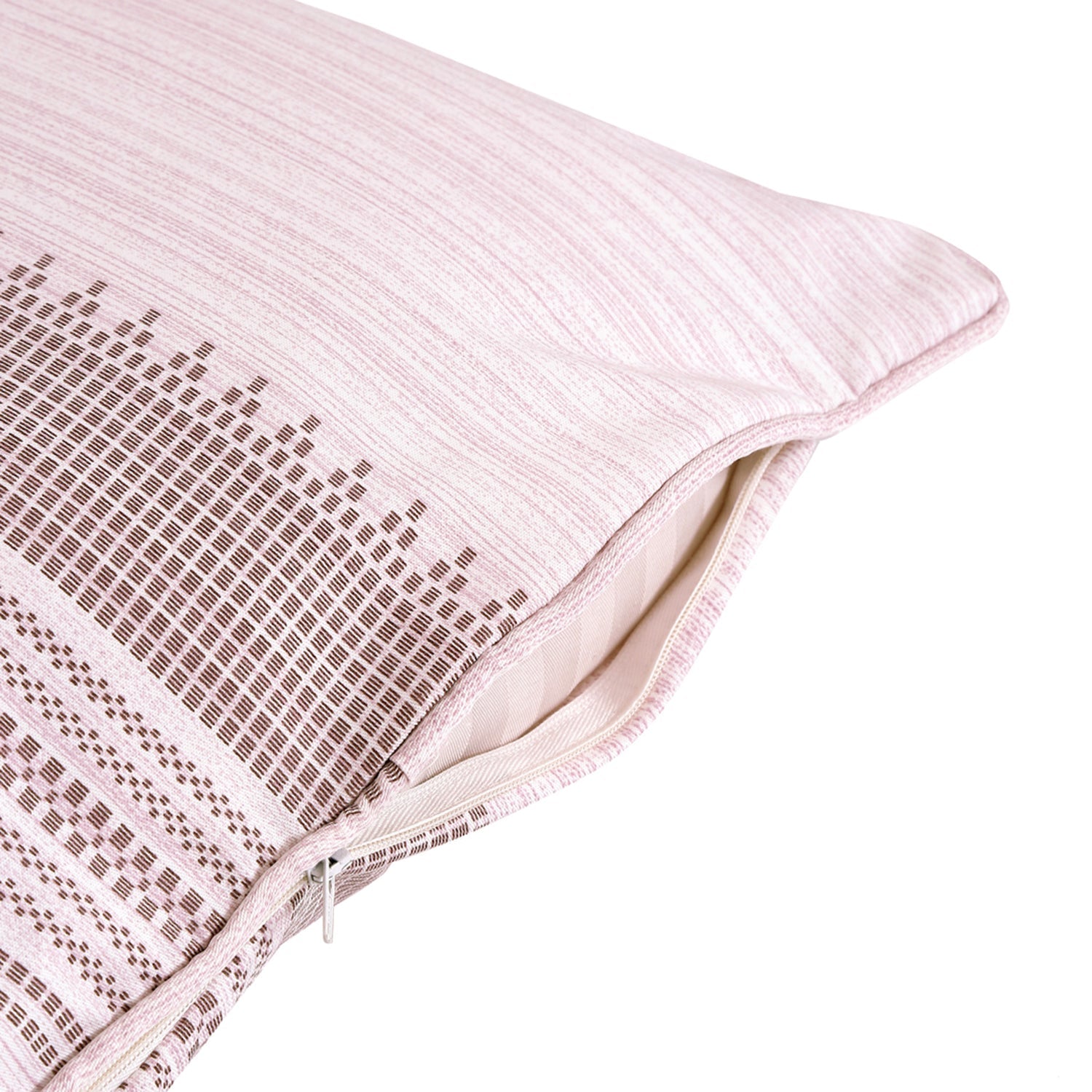 Swayam Striped Printed Cotton Diwan Set - Soft Blush Pink