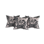 Swayam Floral Printed Cotton Diwan Set - Black & Off-White