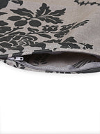 Swayam Floral Printed Cotton Diwan Set - Black & Off-White