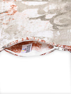 Swayam Abstract Printed Cotton Diwan Set - Rust & Grey