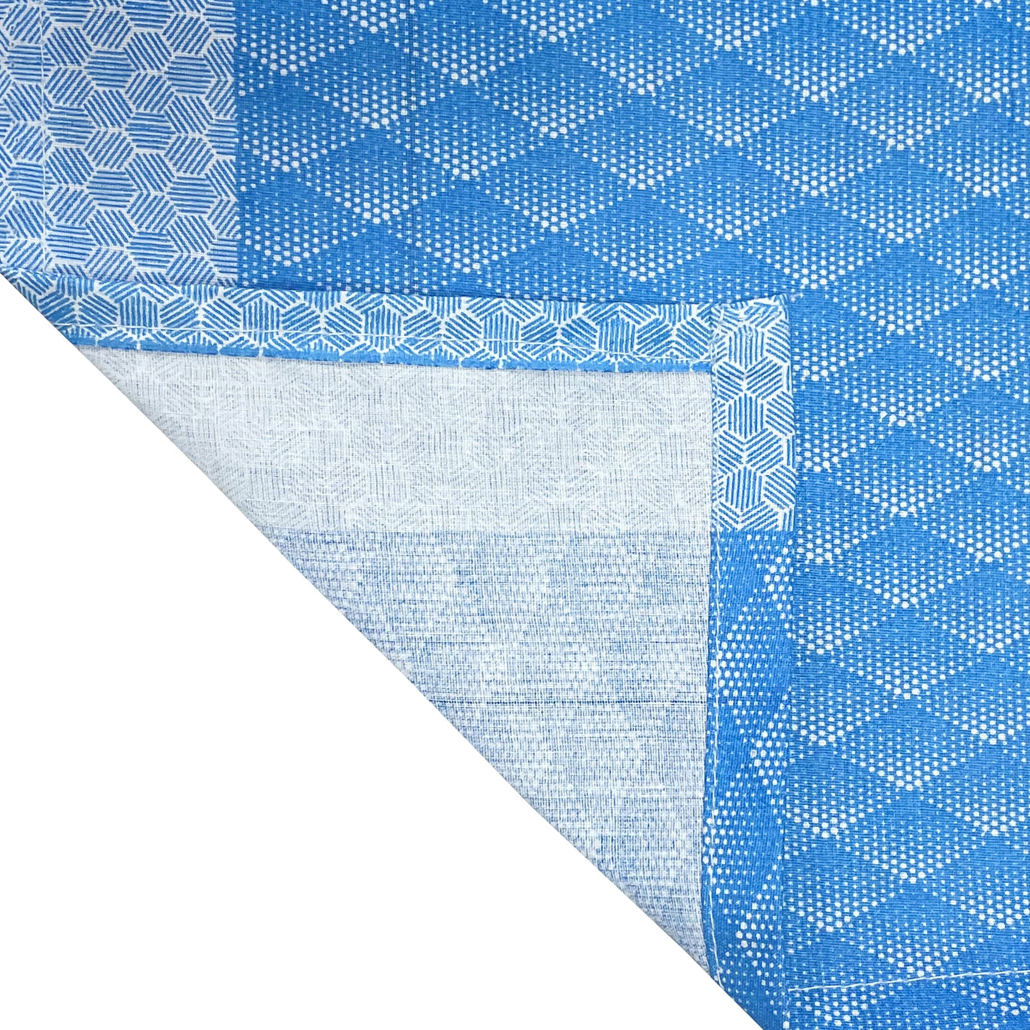 Premium 6 Pcs Pure Cotton Quilted Diwan Set – Blue Striped Design