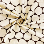 Classic Black & White Polka Dot Cotton Diwan Set - 6 Pcs Elegant Living Room Diwan Bedding