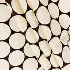 Classic Black & White Polka Dot Cotton Diwan Set - 6 Pcs Elegant Living Room Diwan Bedding