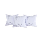 Premium Cotton Printed Diwan Set – White Botanical Floral Motif Design