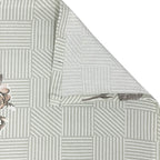 Grey Flora - 210TC Pure Cotton Super King Bedsheet (108x108 Inches)