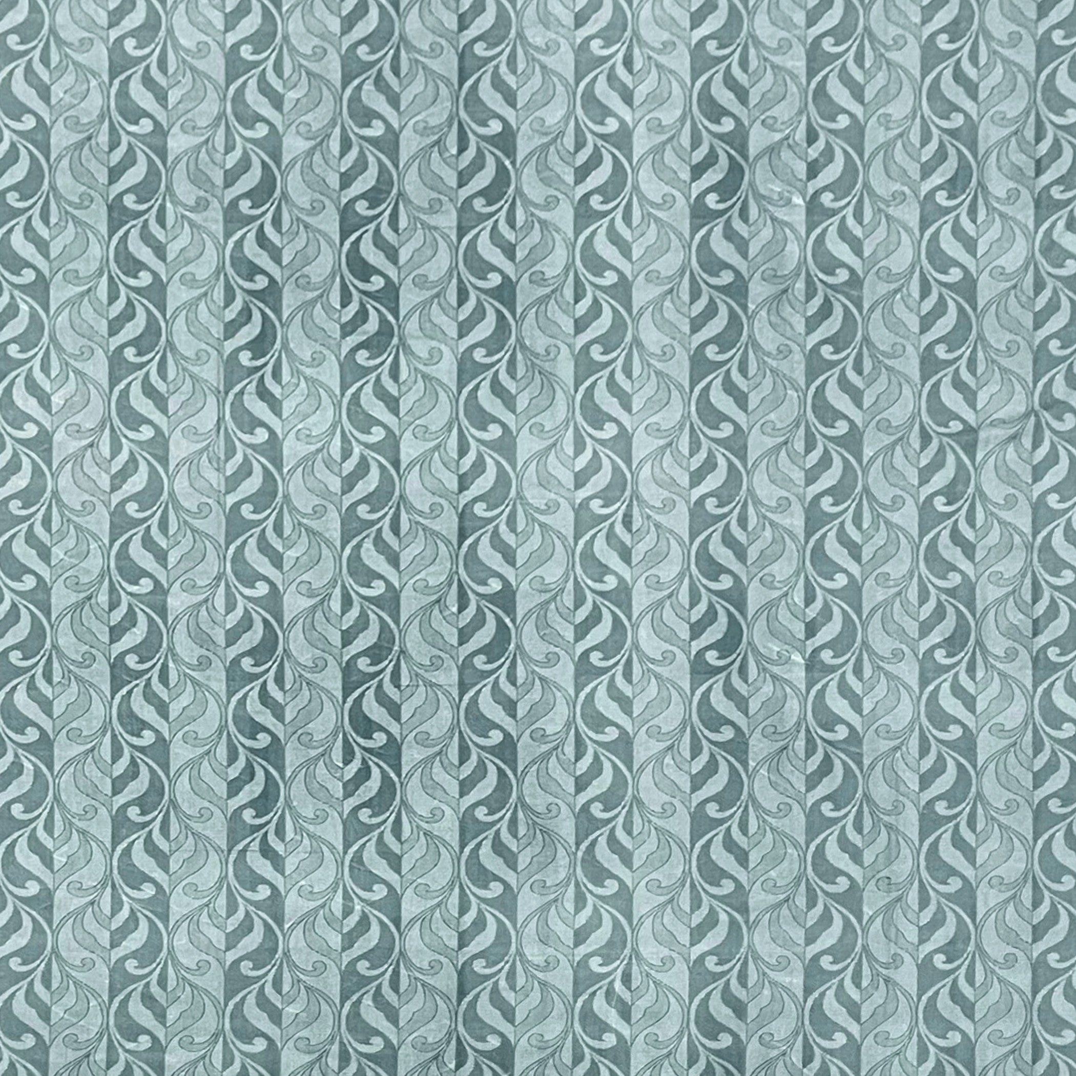 Heather Fern - 210TC Blue Cotton Super King Bedsheet (108x108 Inches)