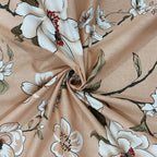 Peach Spring - 210TC Pure Cotton Super King Bedsheet (108x108 Inches)