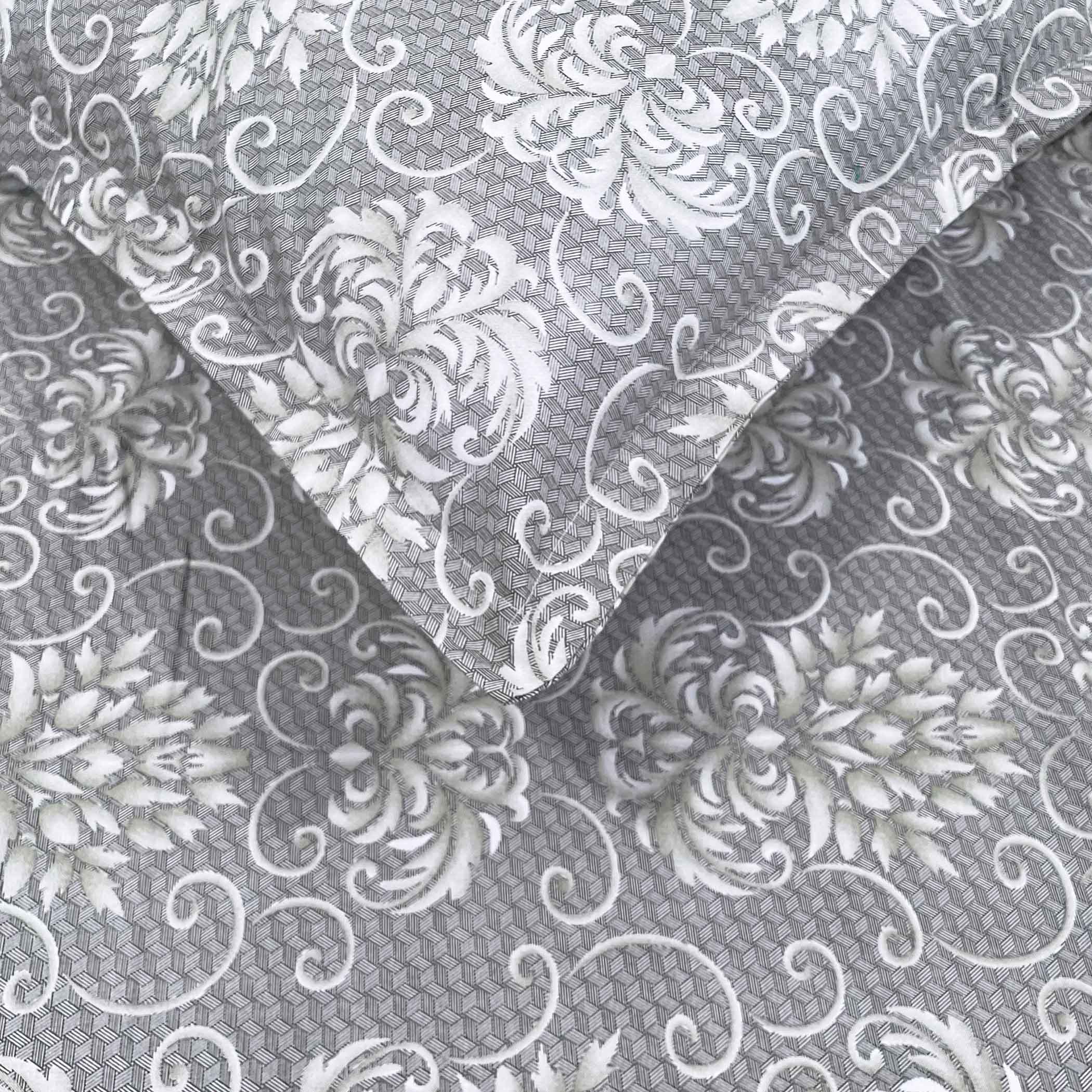 Lavender Swirl - 210TC Pure Cotton Super King Bedsheet (108x108 Inches)