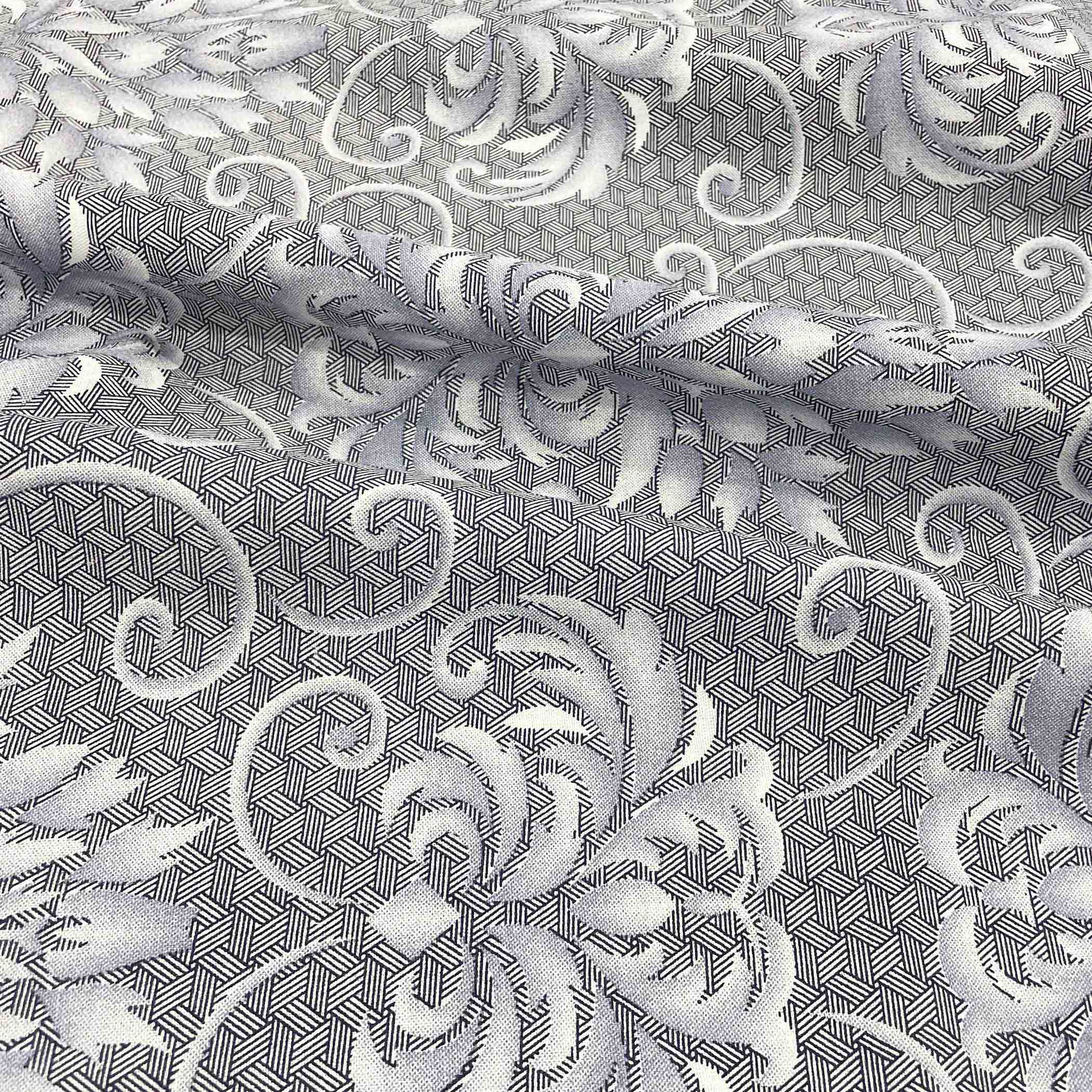 Lavender Swirl - 210TC Pure Cotton Super King Bedsheet (108x108 Inches)