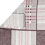 Pink Grid - 210TC Pure Cotton Super King Bedsheet (108x108 Inches)