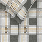 Bee Grid - 210TC Pure Cotton Single Bedsheet (60x90 Inches)