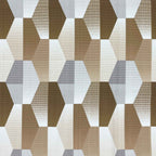 Beige Hex - 210TC Pure Cotton Queen Fitted Bedsheet (60x73x10 Inches)