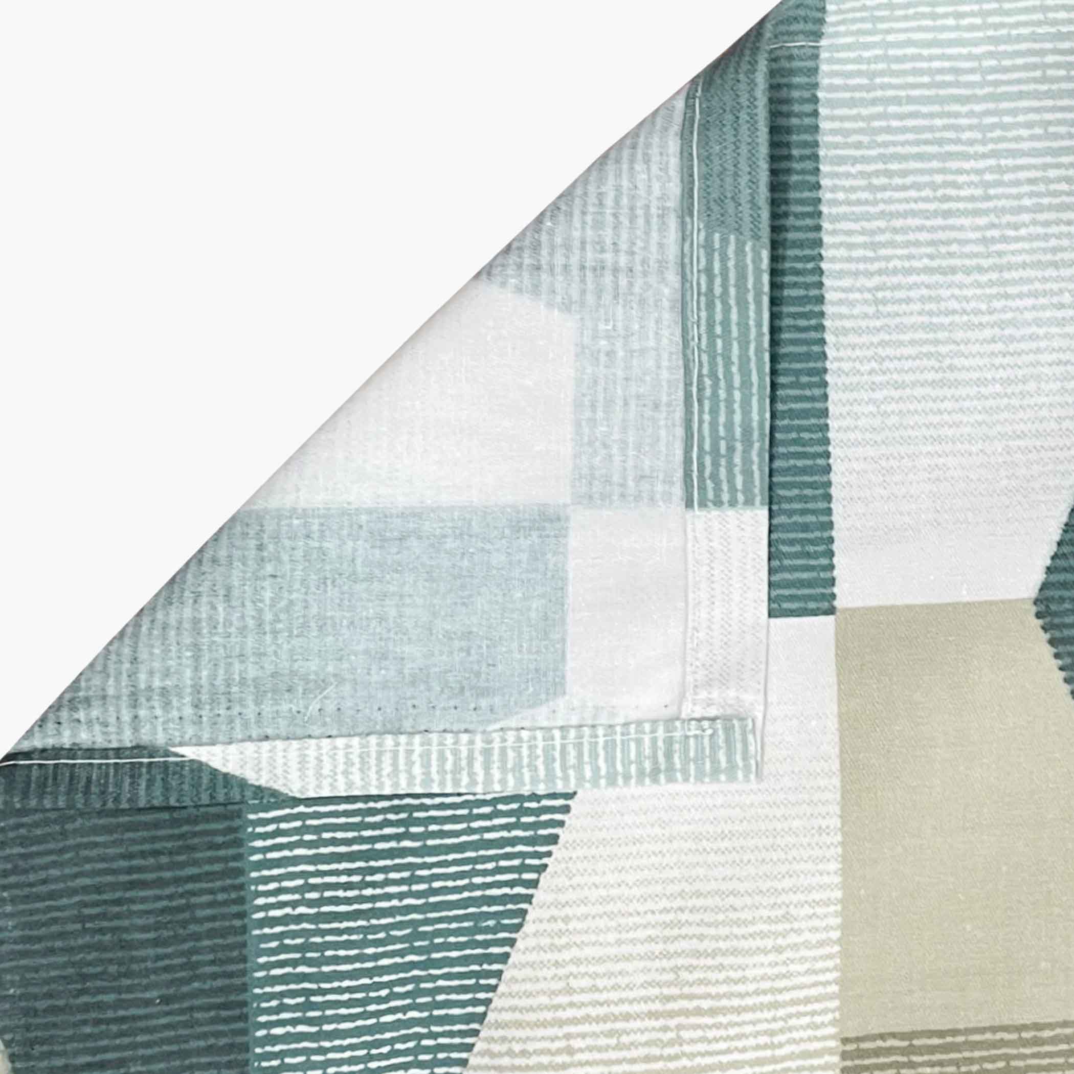 Teal Hex - 210TC Pure Cotton Super King Bedsheet (108x108 Inches)