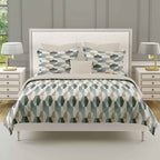 Grey Hex - 210TC Pure Cotton Super King Bedsheet (108x108 Inches)