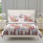 Rose Matrix - 210TC Pure Cotton Super King Bedsheet (108x108 Inches)