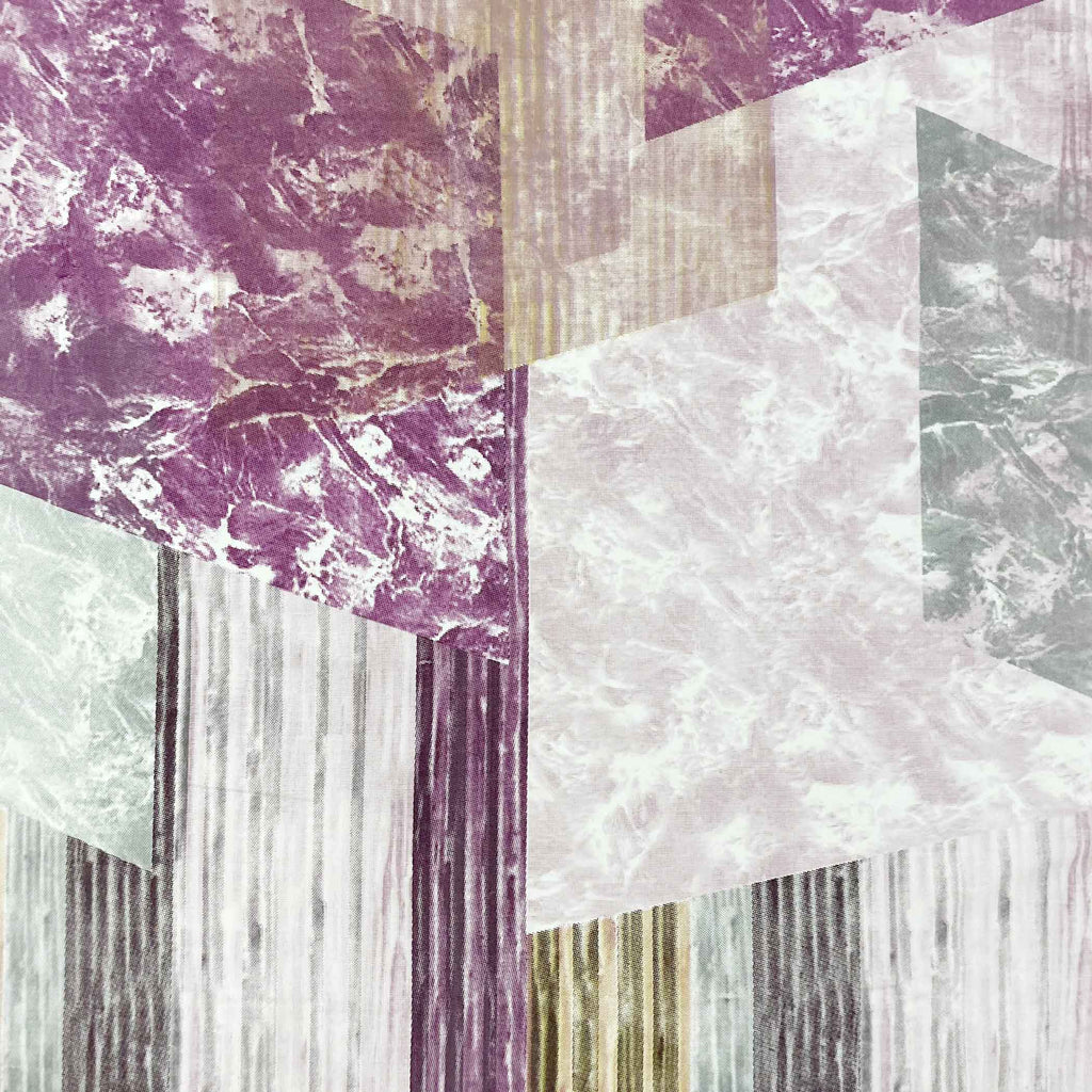 Magenta Matrix - 210TC Pure Cotton Single Bedsheet (60x90 Inches)