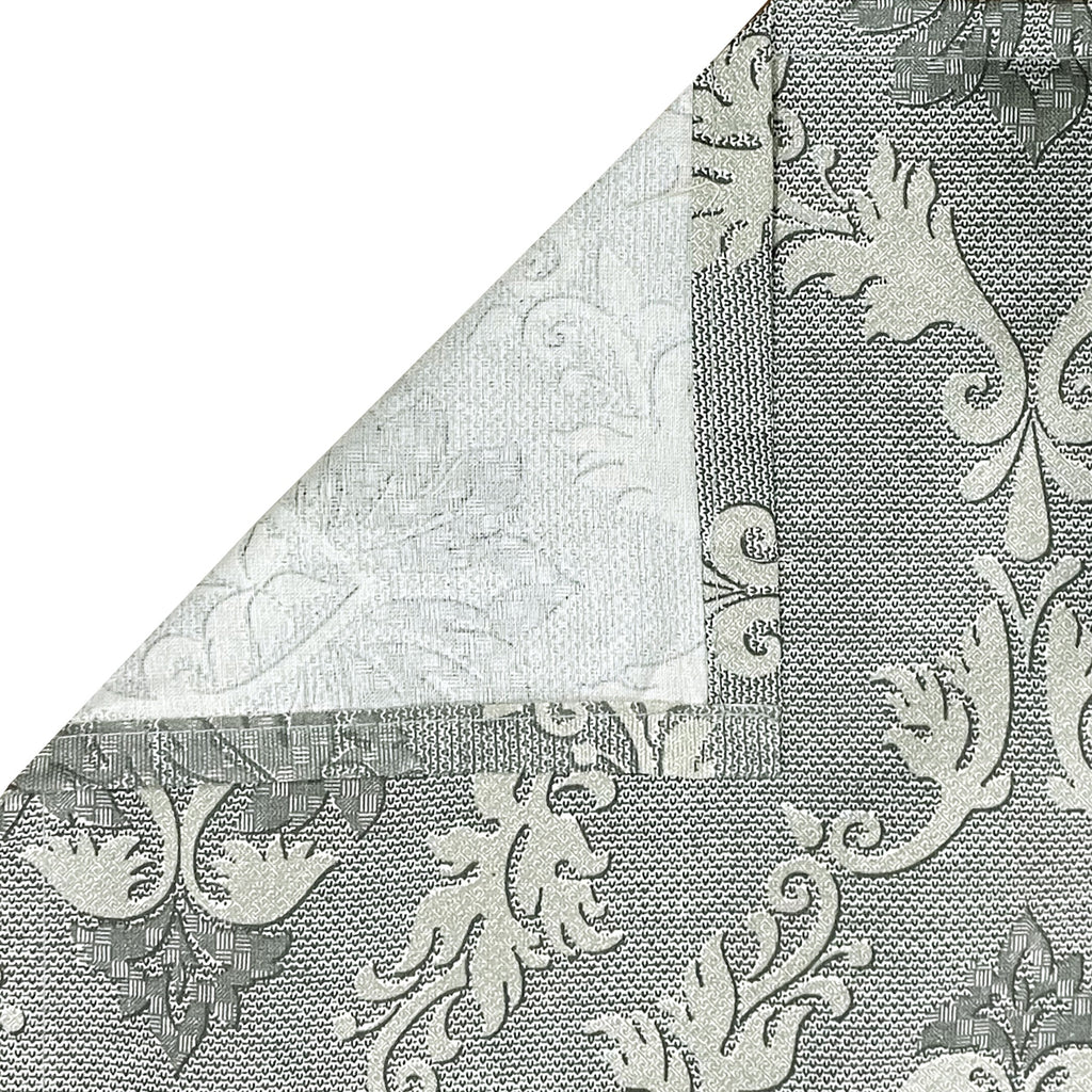 Damask Print 210 TC Super King Bedsheet (108 x 108) Inches With 2 Pillow Cover