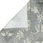 Damask Print 210 TC Super King Bedsheet (108 x 108) Inches With 2 Pillow Cover
