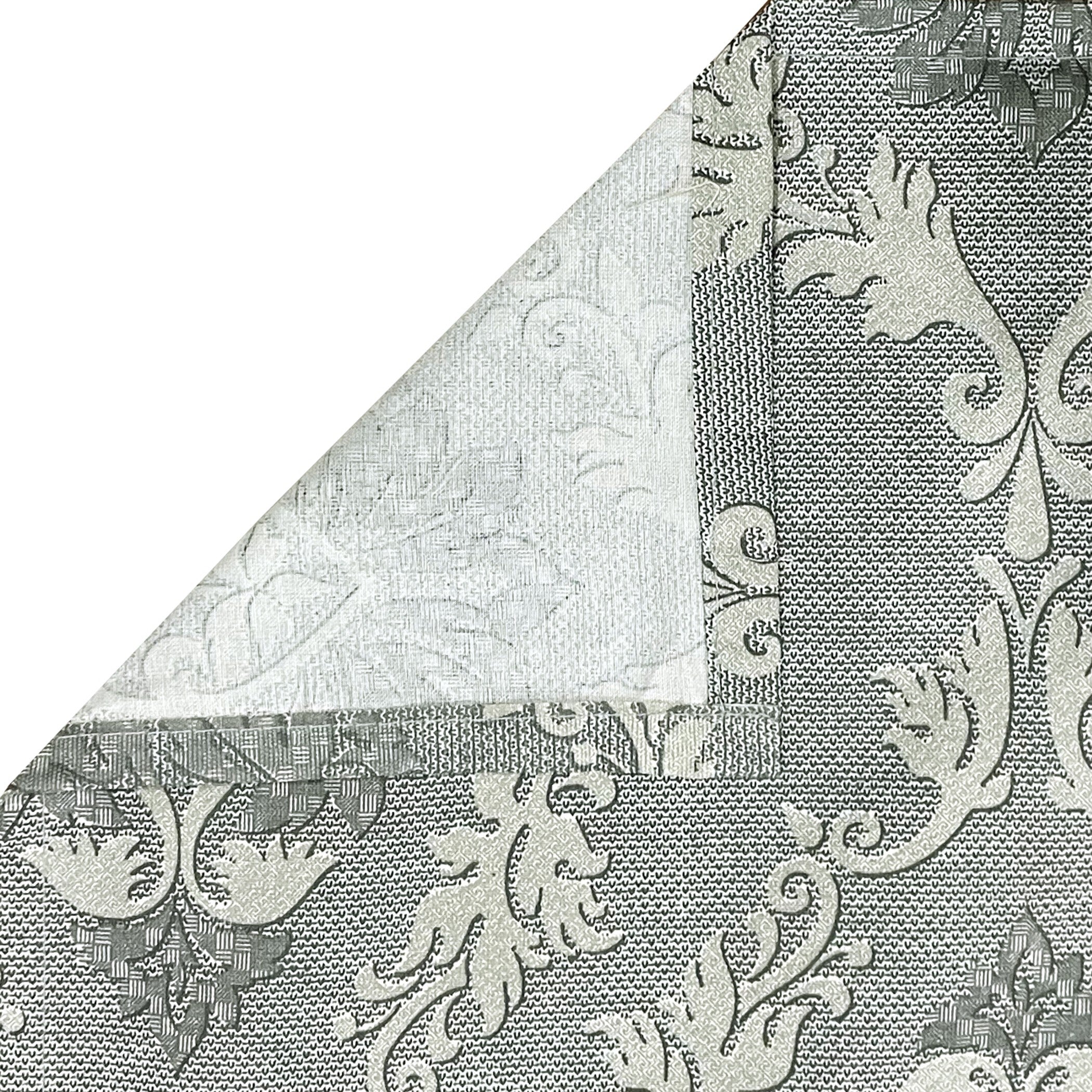 Damask Print 210 TC Super King Bedsheet (108 x 108) Inches With 2 Pillow Cover