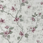 Cotton Super King Bedsheet with 2 Pillow Covers - Mint Green Floral Vine Print (108x108 inches)