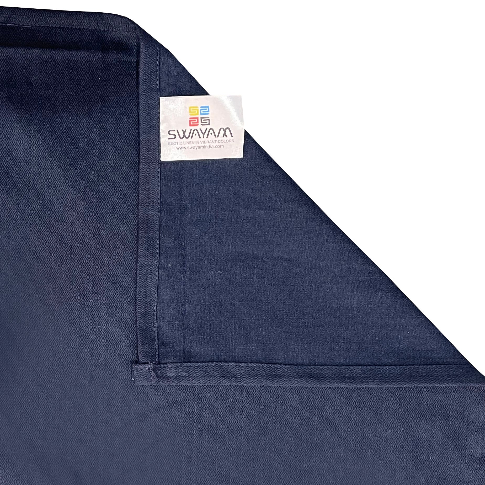 Navy Blue & Red Striped Pure Cotton 240 TC Super King  Bedsheet with 2 Pillow Covers (108x108 Inches)