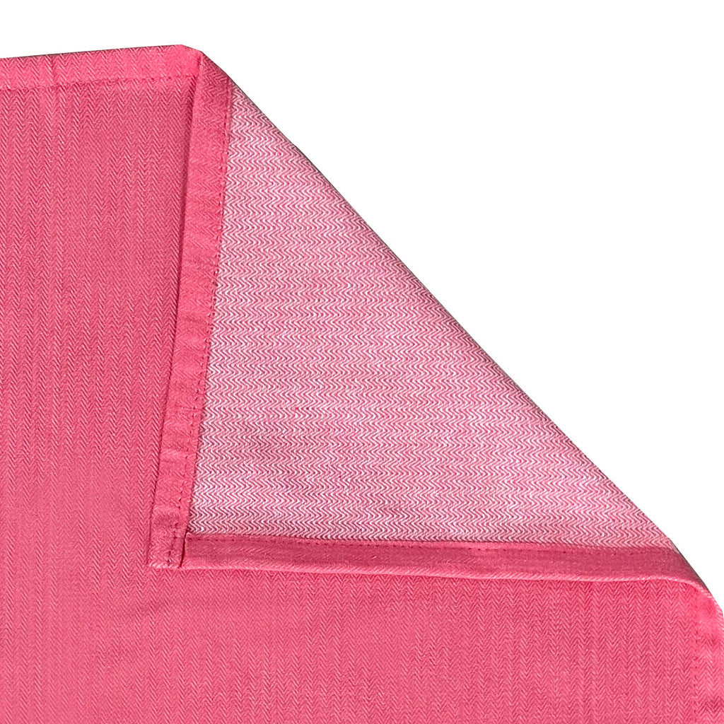Pink & Multicolor Striped Pure Cotton 240 TC King Fitted Bedsheet with 2 Pillow Covers (72x78x10 Inches)