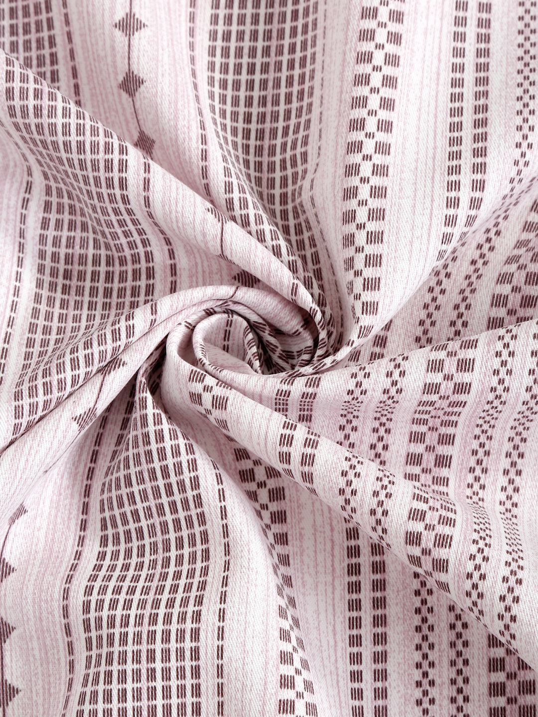 Soft Lavender Striped Super King Bedsheet with 2 Pillow Covers 200TC - Minimal & Elegant Design (108x108 inches)