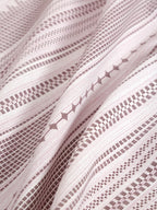 Soft Lavender Striped Super King Bedsheet with 2 Pillow Covers 200TC - Minimal & Elegant Design (108x108 inches)