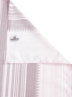 Soft Lavender Striped Super King Bedsheet with 2 Pillow Covers 200TC - Minimal & Elegant Design (108x108 inches)
