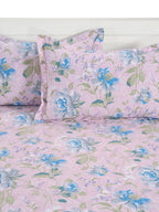 Floral Print 144 TC Super King Bedsheet (108 x 108) Inches With 2 Pillow Cover