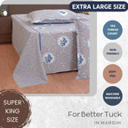 Misty Manor Paisley - European Grace 144TC Roto Cotton Double Queen (90x100 Inches)