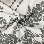 Elegant Majesty - Grey 120TC 100% Cotton Floral Double Queen (90x100 Inches)