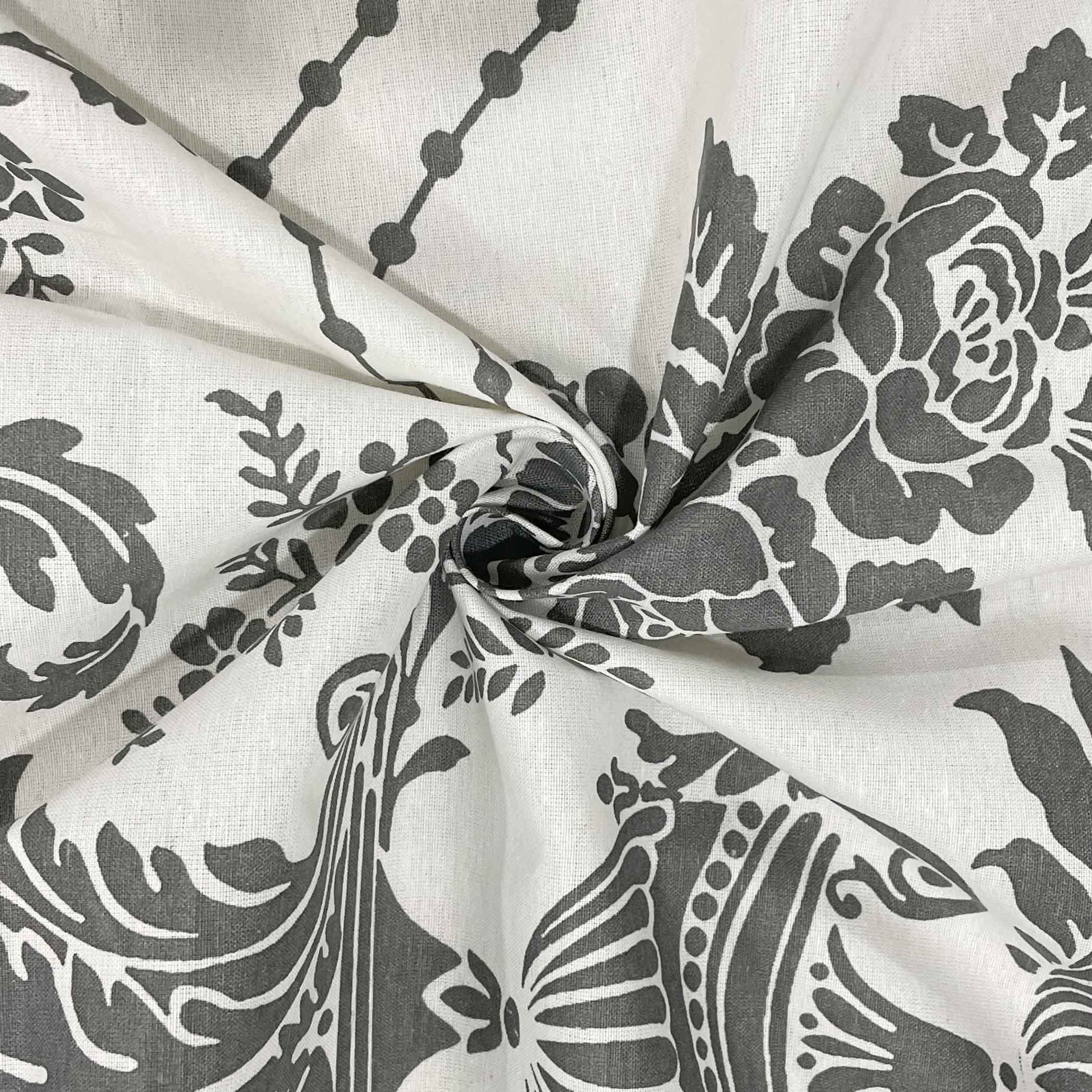 Elegant Majesty - Soft Pink 120TC 100% Cotton Floral Super King Bedsheet (108x108 Inches)