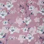 Pink Floral Super King Bedsheet with 2 Pillow Covers 144TC - Soft & Elegant Print (108x108 inches)