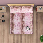 Sunbeam Texture - Golden Hues 160TC Cotton Super King Bedsheet (108x108 Inches)